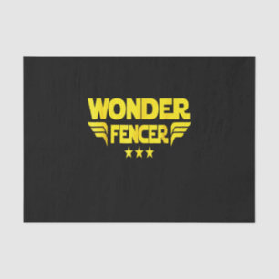 Fencing Gift   I Always Win All Match Tissue Paper