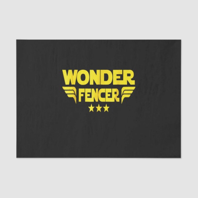 Fencing Gift | I Always Win All Match Tissue Paper (Front)