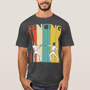 Fencing Gifts Vintage 1980s Fencing (2) T-Shirt