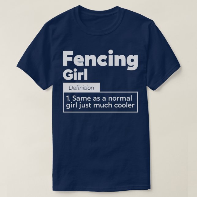 Fencing Girl1  T-Shirt (Design Front)