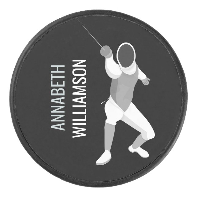 Fencing Hockey Puck (Front)