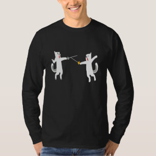 Fencing I Fencing Cats I Epee Cats Kitten Tourname T-Shirt