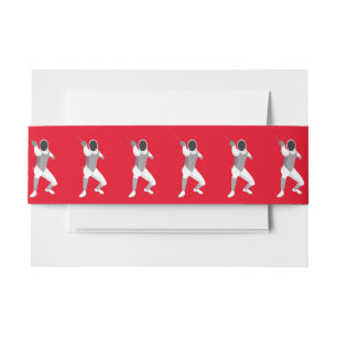 Fencing Invitation Belly Band
