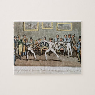 Fencing: Jerry's admiration of Tom in an `Assault' Jigsaw Puzzle