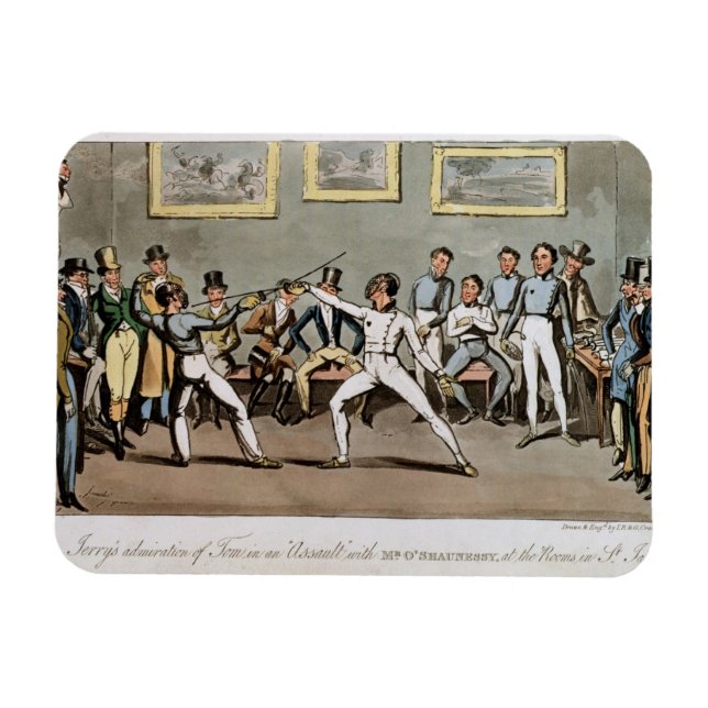 Fencing: Jerry's admiration of Tom in an `Assault' Magnet (Horizontal)