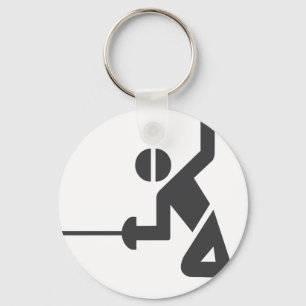 Fencing-logo keychain