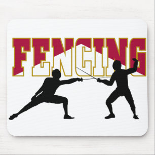Fencing Match Mouse Pad