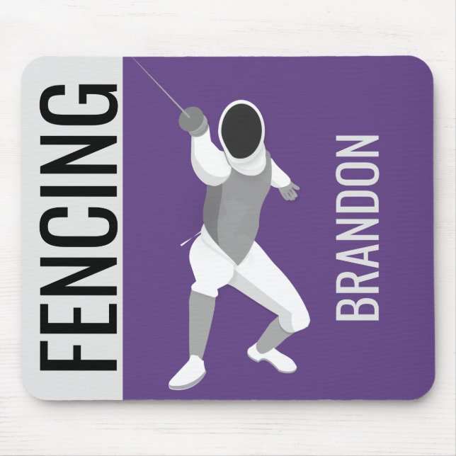 Fencing Mouse Pad (Front)
