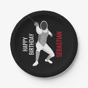 Fencing Paper Plate