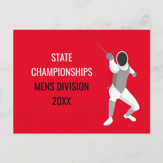 Fencing Postcard (Front)