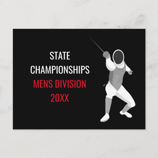 Fencing Postcard (Front)