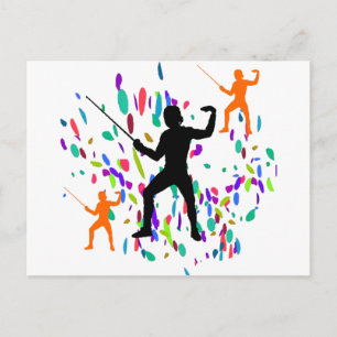 FENCING POSTCARD