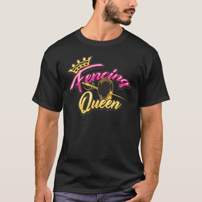 Fencing Queen Cool Monarch Fencing T-Shirt (Front)