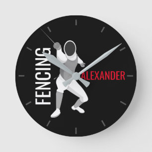 Fencing Round Clock