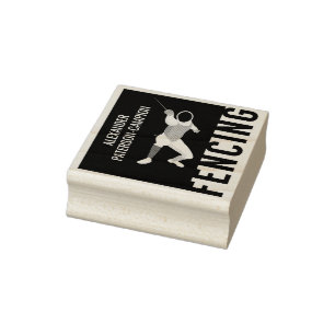 Fencing Rubber Stamp