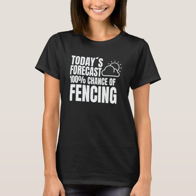 Fencing saying fencing trainer outfit fencing spor T-Shirt (Front)