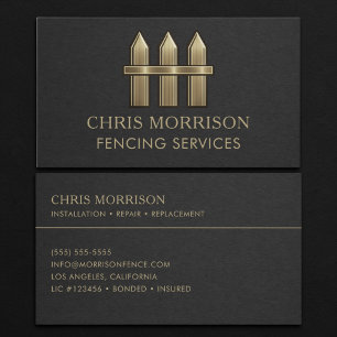 Fencing Services Business Card