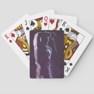 Fencing Silhouette Classic Playing Cards