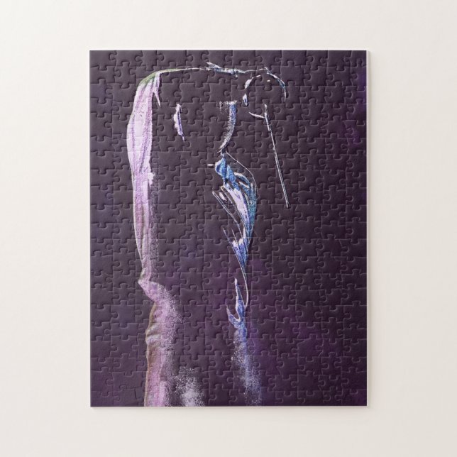 Fencing Silhouette Puzzle (Vertical)