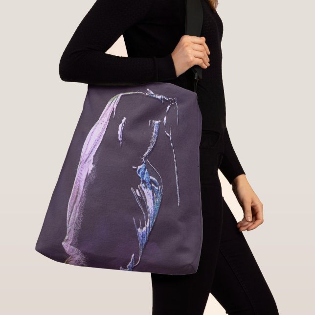 Fencing Silhouette Tote (Close Up)