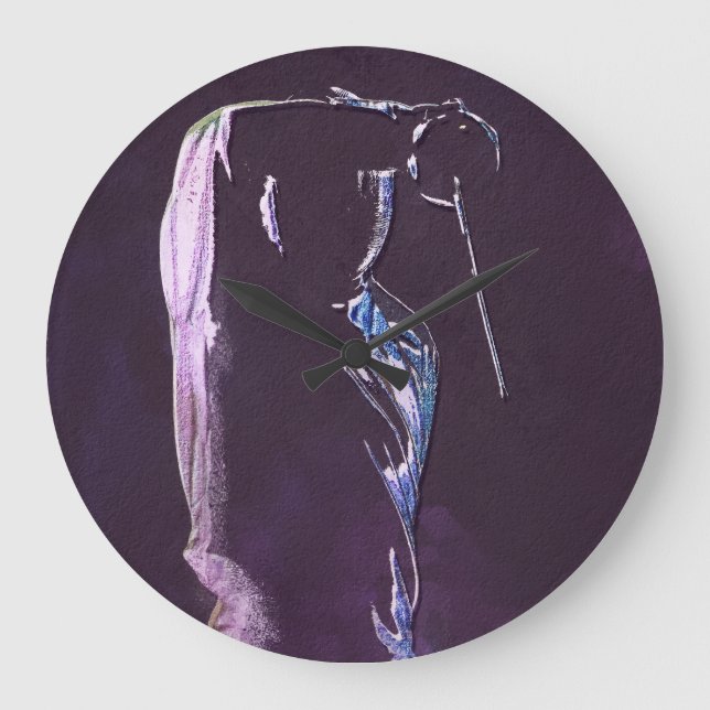Fencing Silhouette Wall Clock (Front)