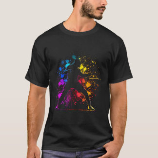 Fencing Sport Colourful Athlete Fencing Sport Fenc T-Shirt