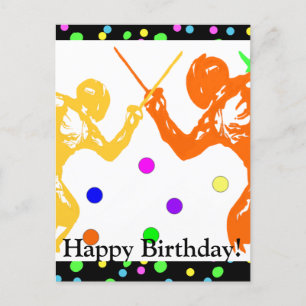 Fencing Sport Postcard