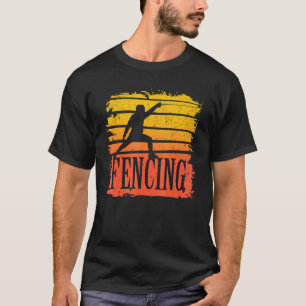 Fencing   Vintage Retro Fencer T-Shirt