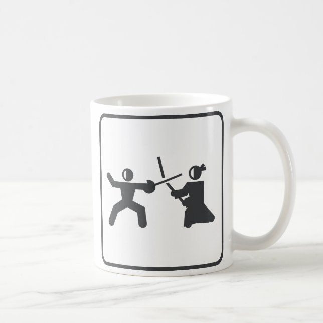 Fencing vs Kendo Coffee Mug (Right)