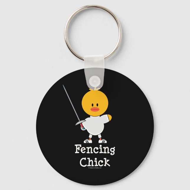 FencingChick Key Ring (Front)