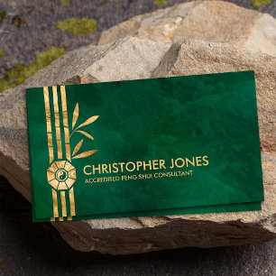 Feng Shui Bagua / Pakua and Lucky bamboo Business Card