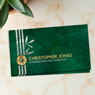 Feng Shui Bagua / Pakua and Lucky bamboo Business Card