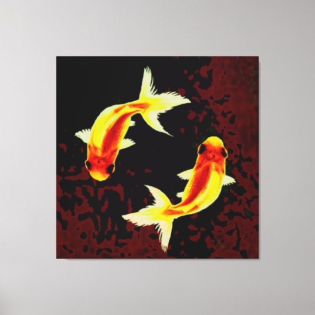 Feng Shui Goldfishes Canvas Print (Front)