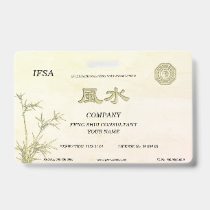 Feng Shui ID Badge