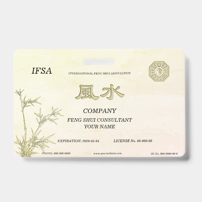 Feng Shui ID Badge (Front)