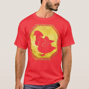 Feng Shui Mandarin Ducks in Bagua Shape T-Shirt