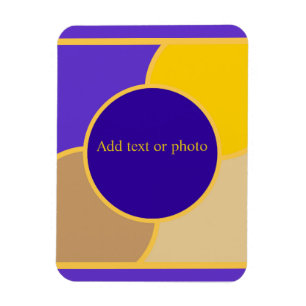 Feng Shui Northwest Purple, Yellow and Beige Magnet