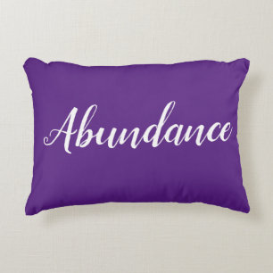 Feng Shui Purple "Abundance" Accent Pillow