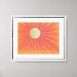 Feng Shui Sun Energy Flower Art Canvas Print