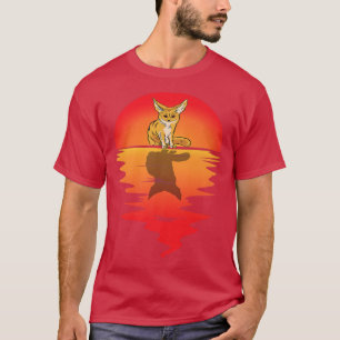 Fennec Fo Vintage Sunset Ear Animal Fennec Fo Owne T-Shirt