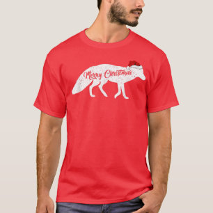 Fennec Fox Animal Lover Xmas Santa Hat Fennec Fox  T-Shirt