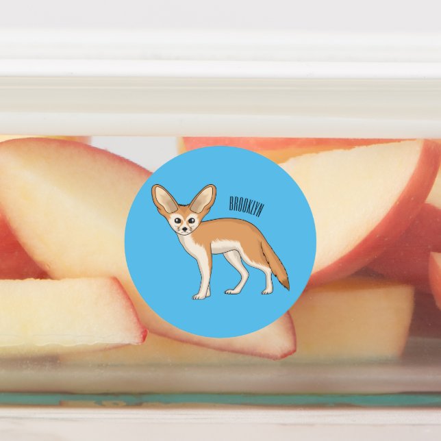 Fennec fox cartoon illustration  (Affixed)