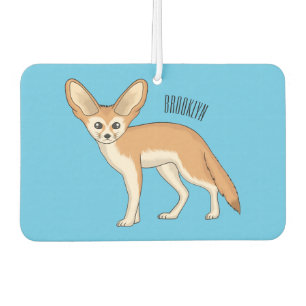 Fennec fox cartoon illustration car air freshener