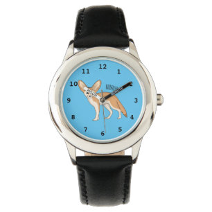 Fennec fox cartoon illustration watch