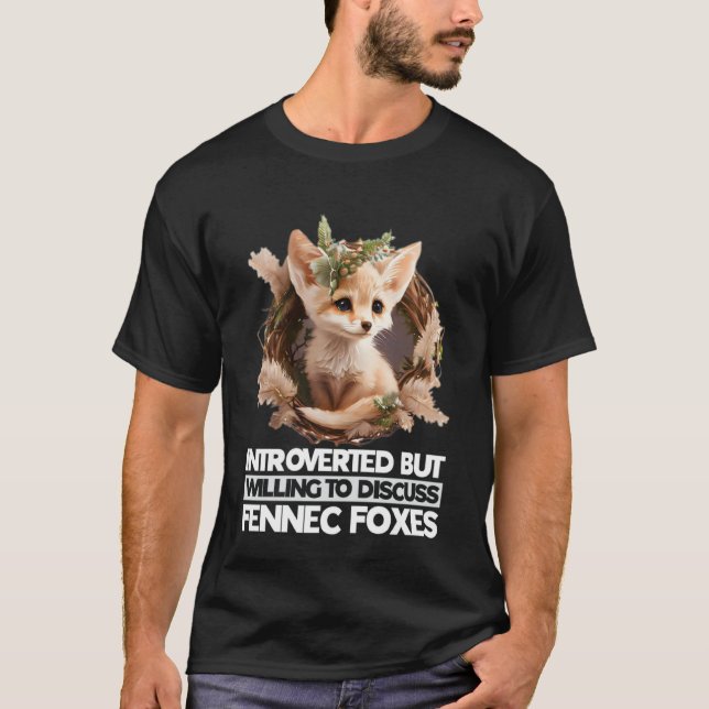 Fennec Fox Cute Fennic Foxes Fenec Animal Fox   1 T-Shirt (Front)
