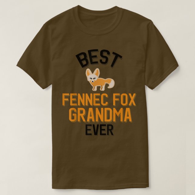 Fennec Fox Grandma  T-Shirt (Design Front)
