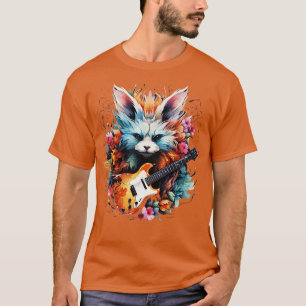 Fennec Fox Playing Guitar T-Shirt