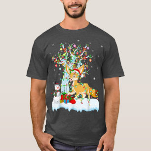Fennec Fox Xmas Tree Lighting Santa Hat Fennec Fox T-Shirt