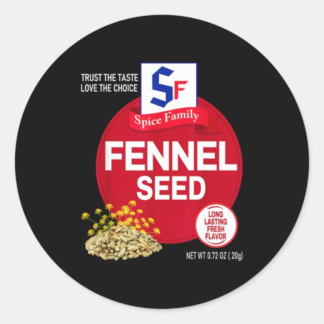 Fennel Seed Halloween Sce Costume Group Matching  Classic Round Sticker (Front)