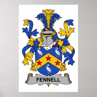 Fennell Family Crest Poster